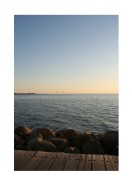 View Of The Ocean In Sunset | Erstellen Sie Ihr eigenes Plakat