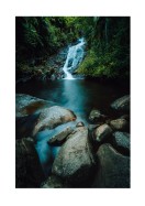 Waterfall In Forest | Erstellen Sie Ihr eigenes Plakat