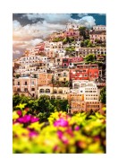 Colorful Houses In Positano | Erstellen Sie Ihr eigenes Plakat