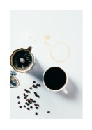 Black Coffee And Mocha Pot | Erstellen Sie Ihr eigenes Plakat