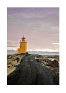 Lighthouse At Sunrise In Iceland | Erstellen Sie Ihr eigenes Plakat