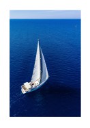 Sailboat In The Middle Of The Ocean | Erstellen Sie Ihr eigenes Plakat